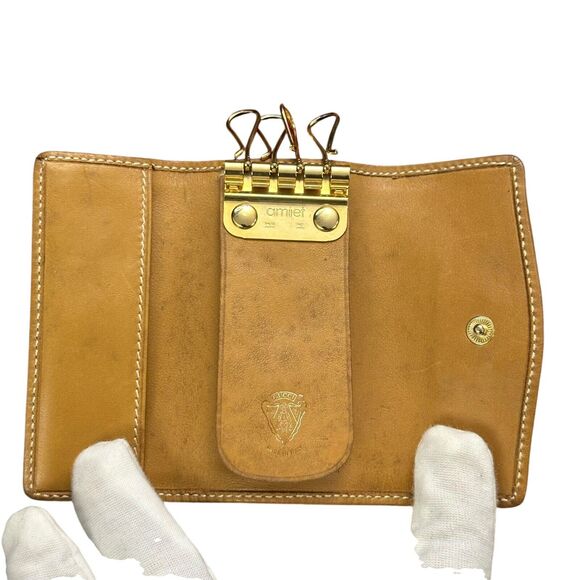 Vintage Gucci Key Holder Case Light Brown GG Pattern Key Case - Picture 7 of 10